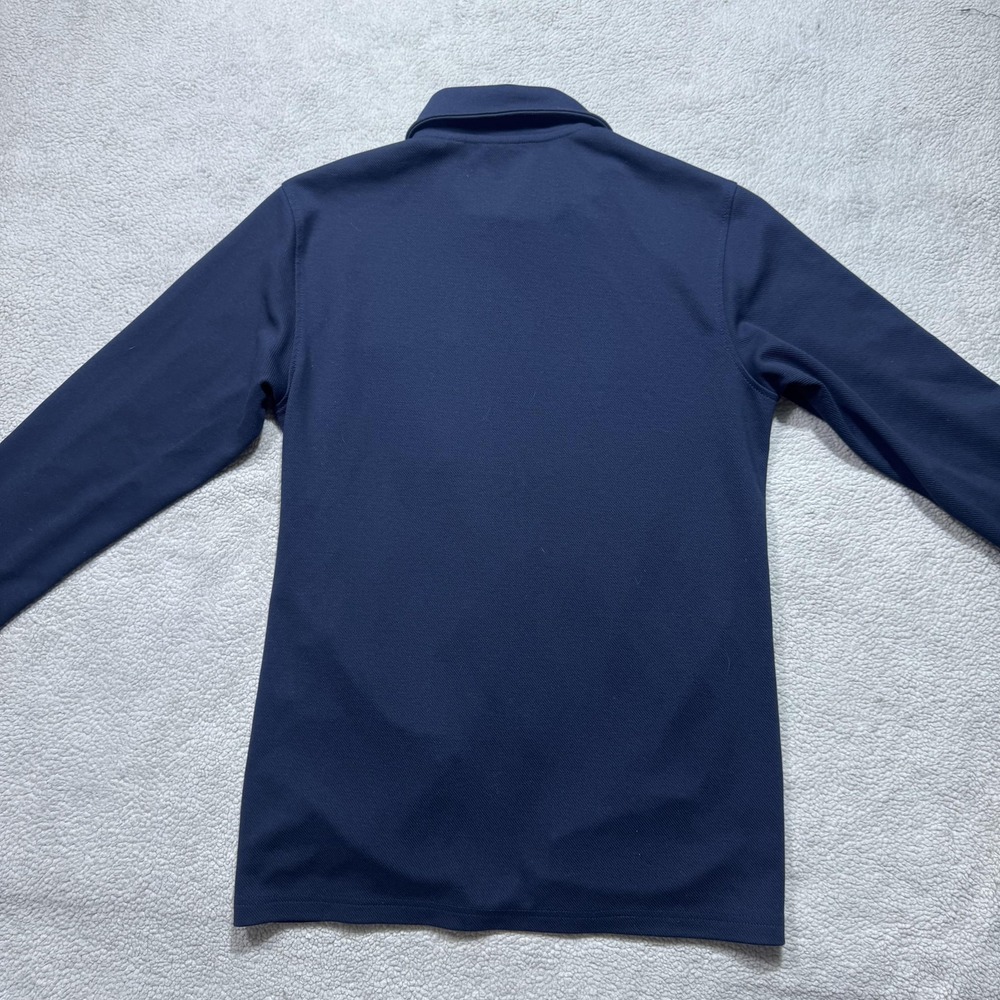 Only & Sons Overshirt Mens Large Navy Blue Full Zip Collar Pocket Stretch Casual - Picture 10 of 12